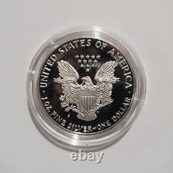 1 oz 1986-S American 999 Fine Silver Proof Eagle USA Bullion Coin WithBox and COA