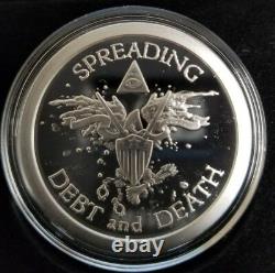 1 oz 999 silver shield Proof blinded liberty warbird Silver Eagle Death Dollar