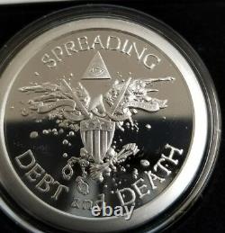 1 oz 999 silver shield Proof blinded liberty warbird Silver Eagle Death Dollar