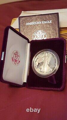1986 S American Silver Eagle Proof Coin with Original Packaging & COA