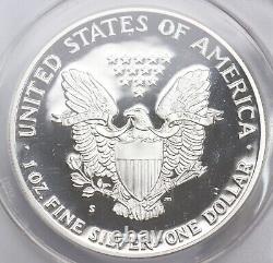 1986-S Proof Silver American Eagle ANACS PF70 DCAM Deep Cameo $1
