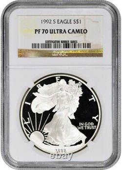1992-S American Silver Eagle Proof NGC PF70 UCAM