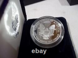 1999-p $1 American Silver Eagle 1 Oz Proof Silver Bullion With Boxes And Coa