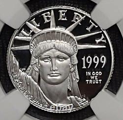 1999W P$25 Platinum Eagle NGC PF70 Ultra Cameo Statue of Liberty 1/4 ounce coin