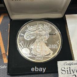 2000 Walking Liberty Eagle Proof One Quarter Pound 4 oz. 999 Fine Silver Round