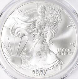 2002 American Silver Eagle PCGS MS-70- Mint State 70