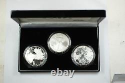 2006 American Silver Eagle 20th Anniversary Coin Set BU, Proof, Reverse Proof