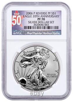 2006 P Reverse Proof Silver Eagle NGC PF70 Top 50 Label SKU25712