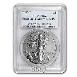 2006-P Reverse Proof Silver Eagle PR-69 PCGS (20th Anniv) SKU#24494