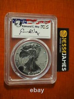 2006 P Reverse Proof Silver Eagle Pcgs Pr69 Edmund Moy From 20th Anniversary Set