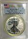 2006 P Reverse Proof Silver Eagle Pcgs Pr69 Flag Fs From 20th Anniversary Set