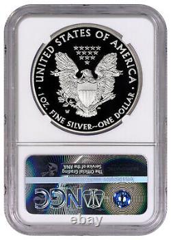 2008 W $1 Proof Silver American Eagle 1-oz NGC PF70 UC Ultra Cameo Brown Label