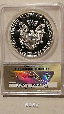 2009 Token DAN CARR PROOFED SILVER EAGLE OVERSTRUCK THIN DC MS69 DCAM
