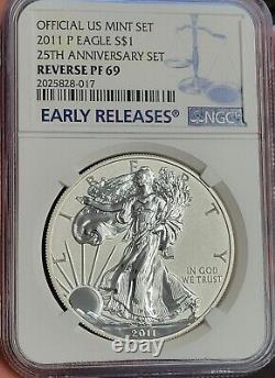 2011 P Reverse Proof American Silver Eagle ASE Early Releases NGC PF69 PRISTINE