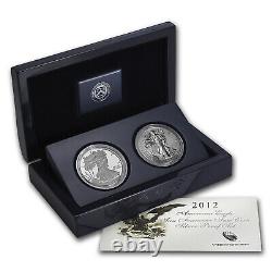 2012 American Eagle San Fancisco Two Coin Silver Set -DM959