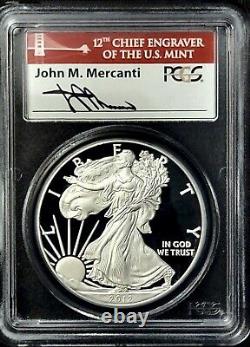 2012 S Silver Eagle PCGS PR69DCAM 75th Anniversary SF Mint Set Mercanti Signed