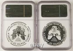 2013 $1 American Silver Eagle West Point 2 Coin Set Reverse Proof NGC PF70 SP70