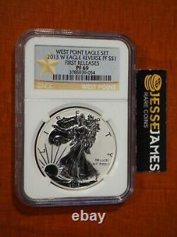 2013 W Reverse Proof Silver Eagle Ngc Pf69 First Releases Gold Star Label