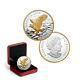 2014 Canada $20 Bald Eagle Perched 1 Oz Pure Silver Proof Gold-plated Coin