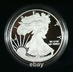 2014-W Proof American Silver Eagle S$1 1 Oz Troy. 999 Fine With COA & OGP