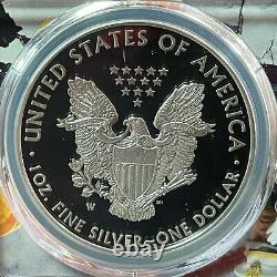 2016-W $1 Silver Eagle Proof 2019 West Point Hoard PCGS PR70 Military Label Core