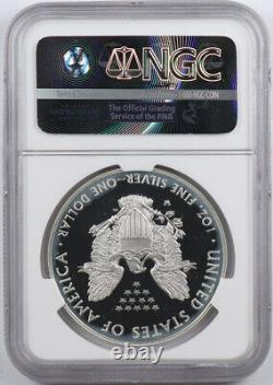 2016-W Proof Silver American Eagle Lettered Edge NGC PF69 Ultra Cameo First Day