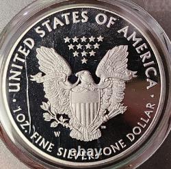 2016-w Lot Of 2 USA American Silver Eagle Proof Pcgs Pr69dcam Deep Cameo