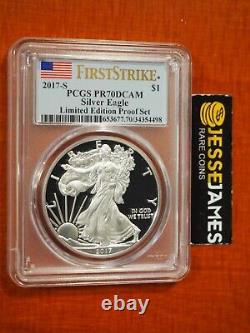 2017 S Proof Silver Eagle Pcgs Pr70 First Strike From The Limited Edition Set