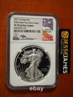 2017 W Proof Silver Eagle Ngc Pf70 Mercanti From 2020 West Point Mint Hoard