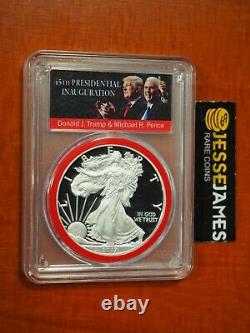 2017 W Proof Silver Eagle Pcgs Pr70 Dcam First Day Of Issue Donald Trump Label