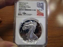 2017-W US American Proof Silver Eagle Emergency Auction NGC PF70UC Mercanti Auto