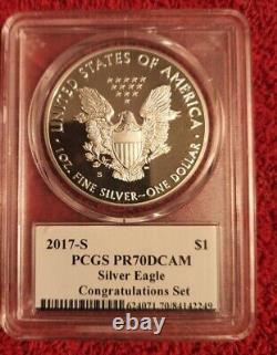 2017 s silver eagle PCGS PR 70 DCAM