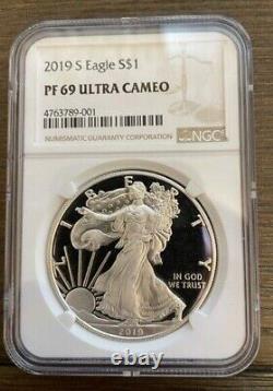 2019 S American Silver Eagle Proof NGC PF 69
