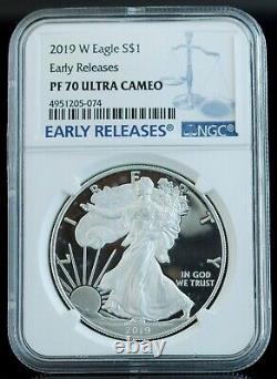 2019-W 1oz $1 Eagle Early Releases NGC PF 70 Ultra Cameo
