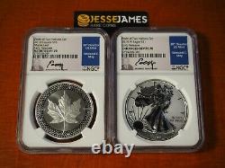2019 W Enhanced Reverse Proof Silver Eagle Ngc Pf70 70 Moy Pride Of Nations Set
