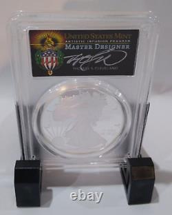 2019 W Proof Silver Eagle PCGS PR70 DCAM Signed Torch First Day of Issue