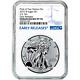 2019-w Reverse Proof $1 American Silver Eagle Ngc Pf70 Blue Er Label Pride Of Tw