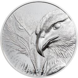 2020 Mongolia 500 Togrog Majestic Eagle 1 oz Silver Proof High Relief coin