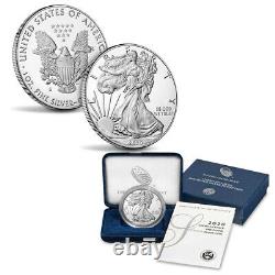 2020-S American Silver Proof Eagle Coin -20EM -(OGP/COA)