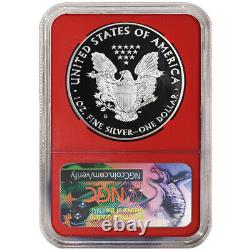 2020-S Proof $1 American Silver Eagle NGC PF70UC FDI Trump Label Red Core
