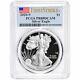 2020-s Proof $1 American Silver Eagle Pcgs Pr69dcam Fs Flag Label
