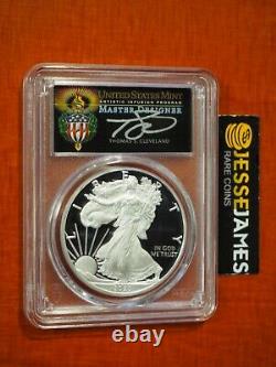 2020 S Proof Silver Eagle Pcgs Pr70 Dcam First Day Issue Cleveland Signed Torch