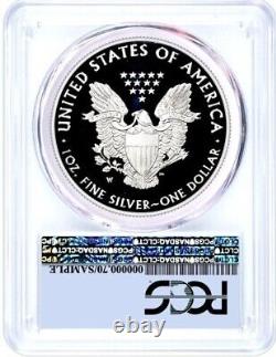2020 W $1 Proof Silver Eagle PCGS PR70 DCAM First Day of Issue Black Shield