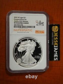 2020 W Proof Silver Eagle Ngc Pf70 Ana Releases From Congratulations Set