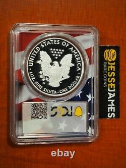 2020 W Proof Silver Eagle Pcgs Pr70 Dcam Fdi Flag Core From Congratulations Set