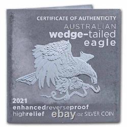 2021 AUS 1 oz Silver Wedge Tailed Eagle Enhanced Reverse Proof