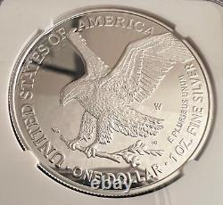 2021 Proof Silver Eagle T2 PF70 UC, First Day of Issue, Mint Engraver Series
