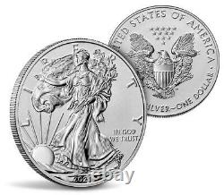 2021 Reverse Proof Silver Eagle 2 Coin Designer Set, Ngc Rev Pf 70, Brown Label