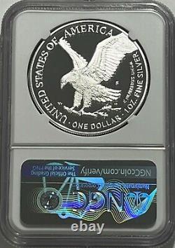 2021 S $1 Ngc Pf70 Ultra Cameo T-2 Proof Silver Eagle Fdoi From Limited Edition