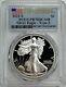 2021 S $1 Proof Silver Eagle Type 2 Pcgs Pr70 Dcam First Strike Flag Label